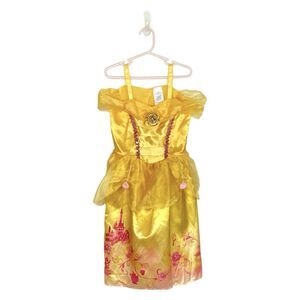DISNEY BELLE Princess Dress Costume Halloween Size 4-6X Beauty Beast Toddler